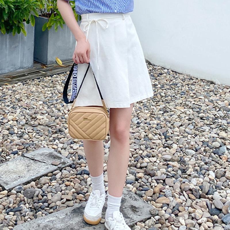 Shell Crossbody Bag for Women Fashion Small PU Leather Shoulder Bags Luxury Designer Quilted Female Zipper Purse and Handbags