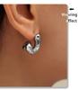 European-American Design Spiral Stud Earrings: Minimalist Stainless Steel Bestsellers for Autumn & Winter