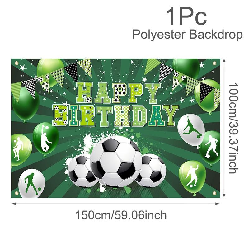 Fußball Geburtstagsparty Hintergrund Fußball Thema Geburtstagsparty Dekorationen Fotokabinen Requisiten für Jungen Kinder