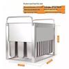 20-Piece Stainless Steel Ice Cream Popsicle Mold Set: DIY Homemade 30 Molds, 40 Pieces, 10 Sticks