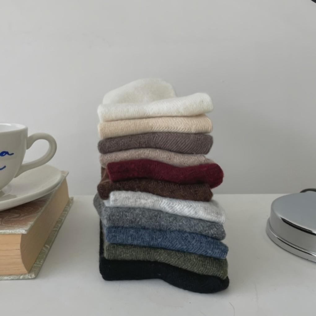 

Winter Hoyser Cashmere Plain Socks (10ea) Khaki