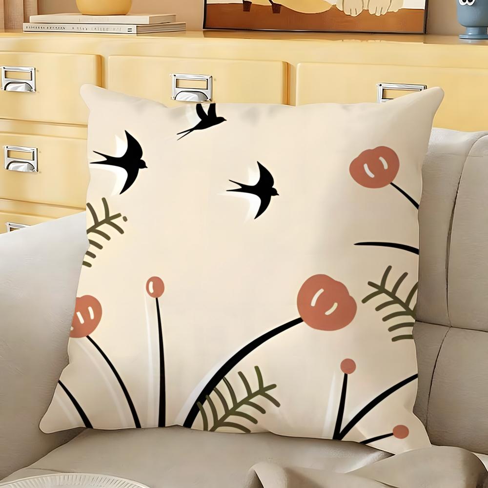 Classic Vintage Pattern Cushion Cover Soft Durable Reversible Pillow Cover Home Car MultiScene Daily Comfort Pillowcase