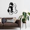 Minimalist Metal Dog Wall Art Sculpture Home Decor Indoor Outdoor Hanging Gift for Pet Lovers