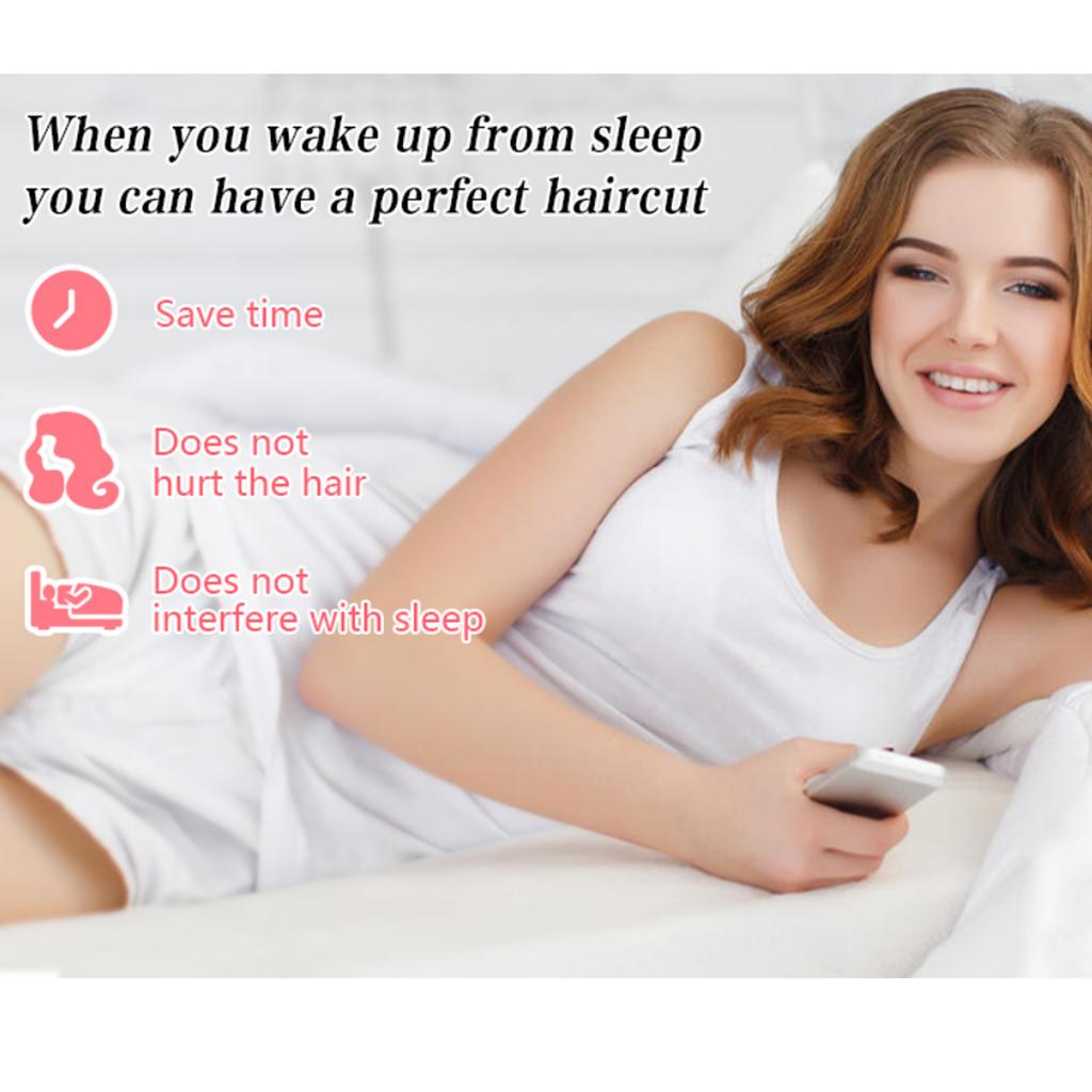 New 4set Heatless Curling Rod Plush Head Hair Curler Wave Form Curl Rod Sponge Curling Bouncy Curling Hair Hair Rollers
