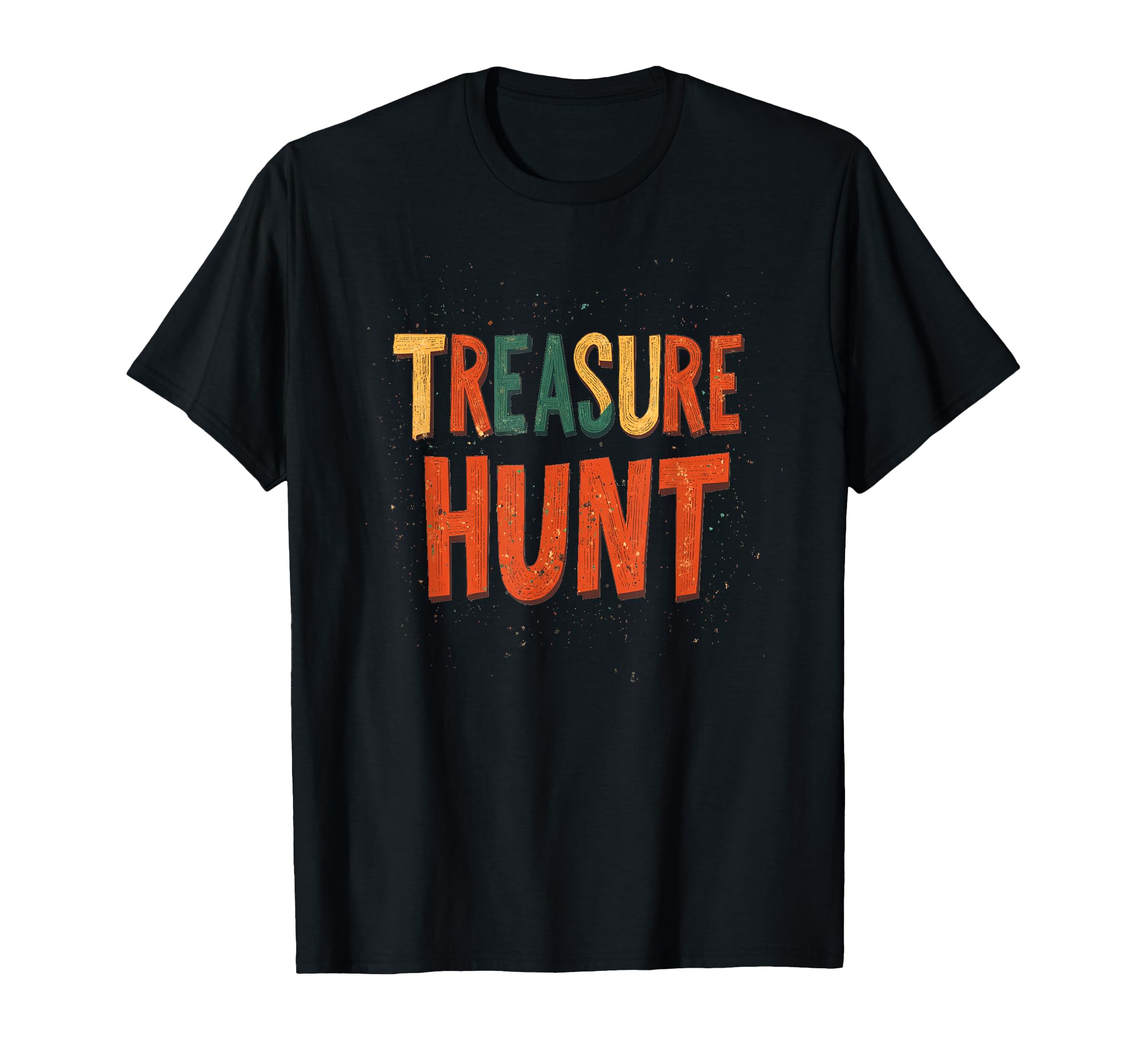 

Colorful Treasure Hunt Speech Emblem Boys Girls T-Shirt чорний