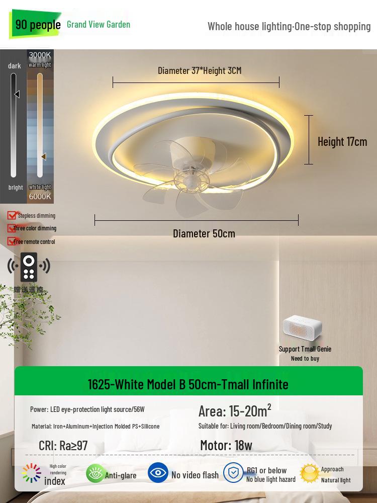 Cloud Lamp for Children's Room - Nordic Ceiling Fan Lamp