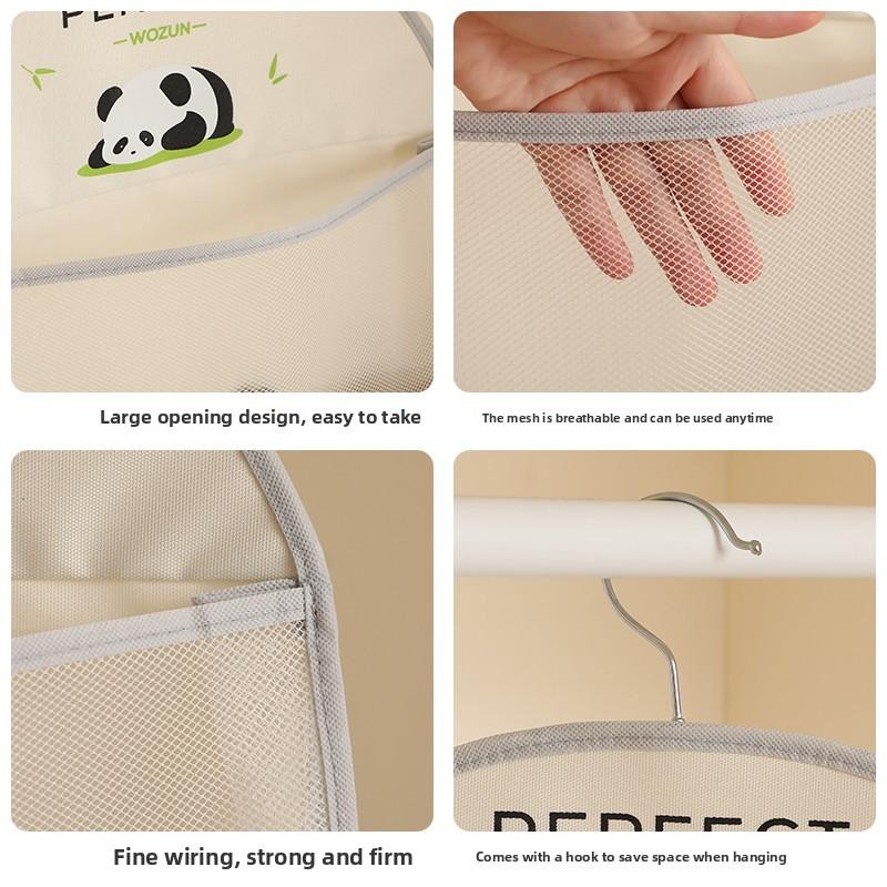 Cartoon Panda Hanging Storage Organizer For Underwear Closet With Multi Purpose Design