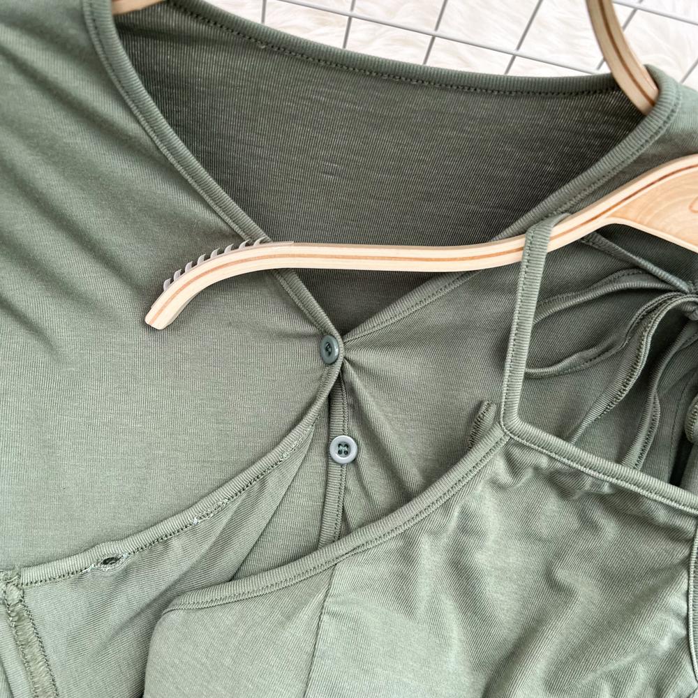 Fashion Suit Female Halter Camisole Three-Piece Set V-Neck Shawl Coat High Waist Split Skirt Autumn