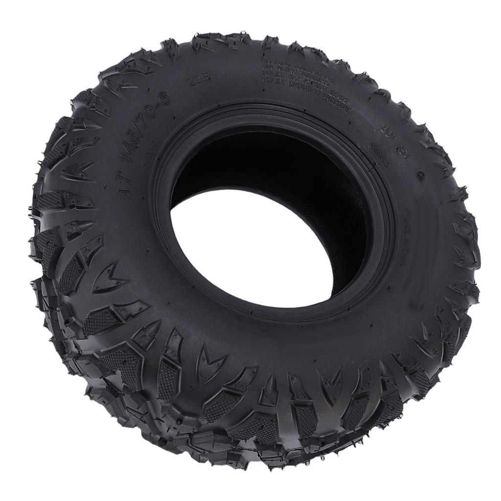 145 70 6 Tubeless Tire Multifunctional Rubber Tread Pattern Golf Cart Tire for ATV UTV Go Kart Mini Bike