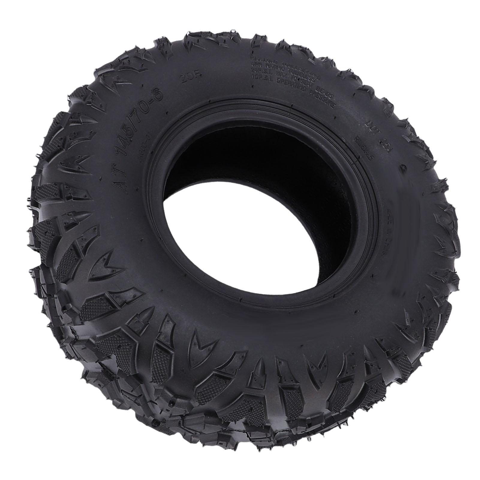 145 70 6 Tubeless Band Multifunctioneel Rubber Profiel Golfkar Band voor ATV UTV Go Kart Mini Bike black