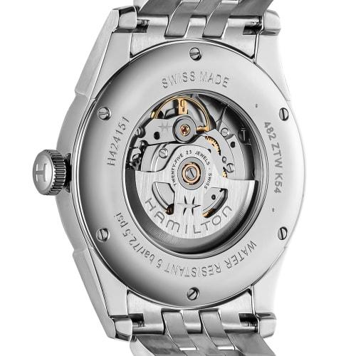 Hamilton American Classic Spirit of Liberty Watch, Gray Dial, Stainless Steel, Sapphire Crystal, Automatic, 5 ATM Water Resistance, 41mm, Swiss Made,