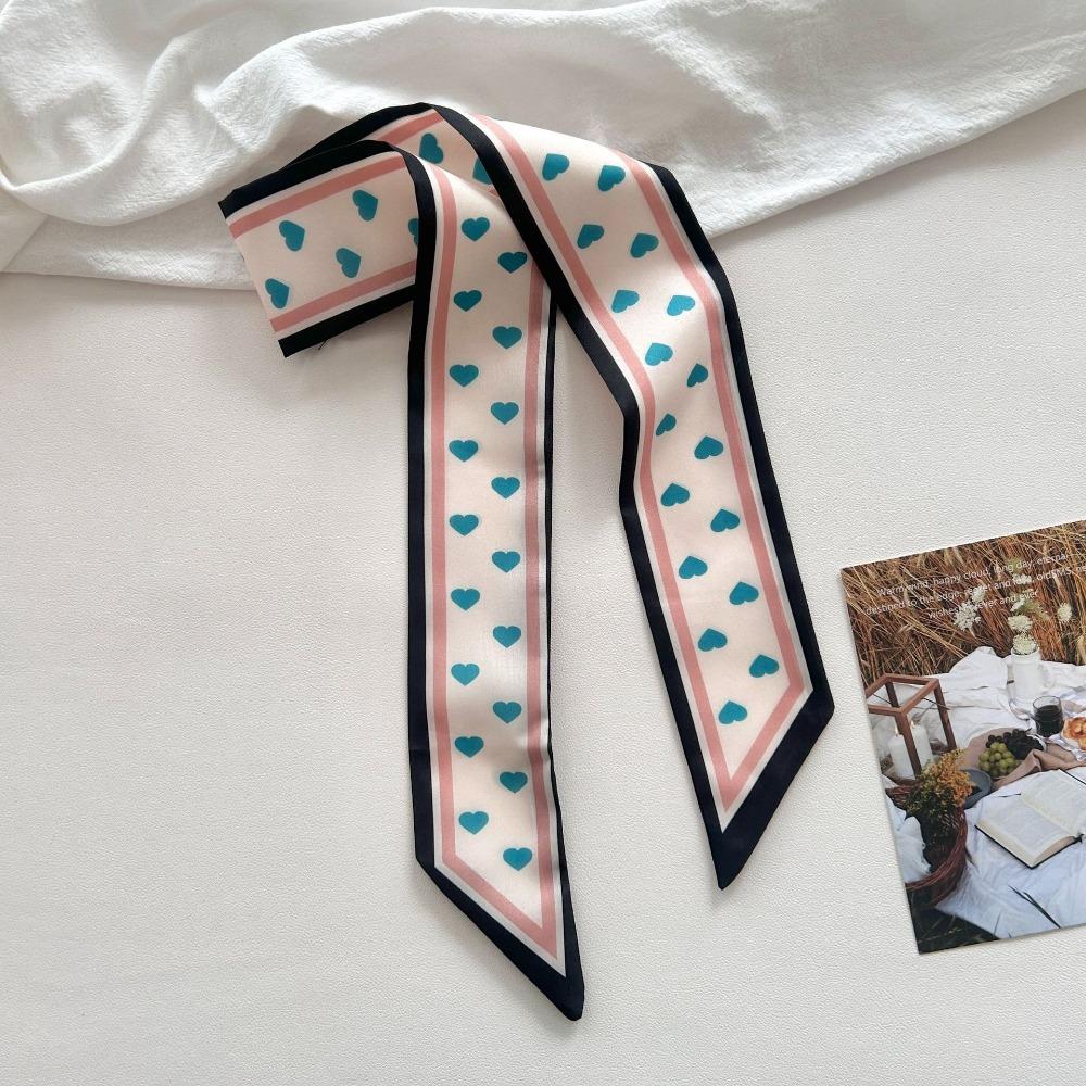 

Printing Twill Ribbon Long Ribbons Small Scarf Lady Tie Decorative Ribbon Hair Accessories Style 2