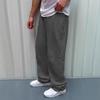 2026 Nuovi Pantaloni Larghi a Gamba Larga Vintage alla Moda da Uomo Pantaloni Casual Monocolore Versatili Pantaloni Felpati