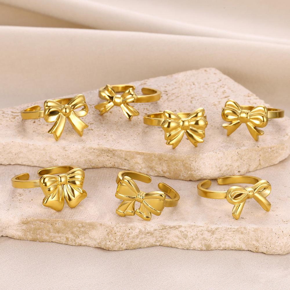 Elegant Women's Open Bow Ring: Niche Design, Versatile & Stylish
