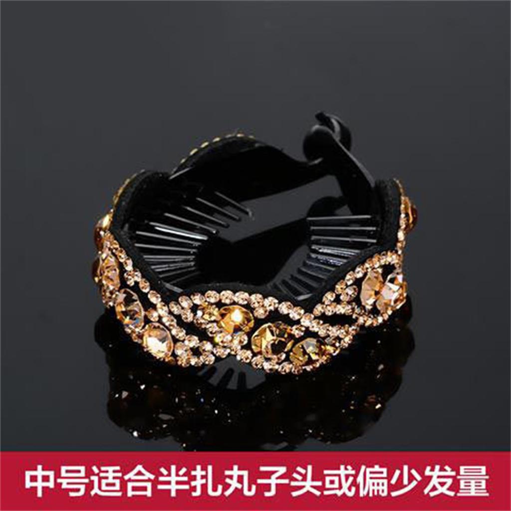 Exquisite Rhinestone Hair Clip, Full Rhinestone Vertical Ponytail Clip, Banana Clip For Adults.