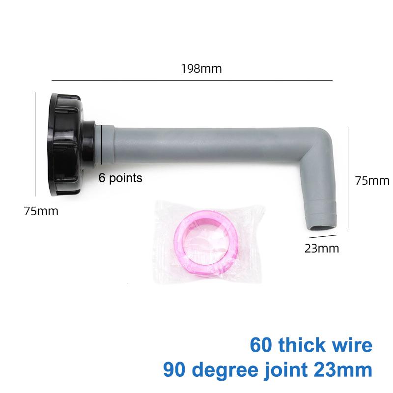Ibc Tank Adapter Valve Fittings S60*6 Coarse Thread To 1/2 3/4 1" Water Tank Connectors Garden Hose Faucet Accessories
