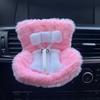 Bezpečnostní autosedačka pro panenku kreslený model židle pro Labubu Dekorace výstupu autosedačky pro panenku Labubu Styling interiéru auta