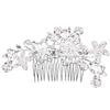 Pettine da sposa con strass, diademi in cristallo e perle, fermaglio per capelli da donna, accessorio gioiello per feste nuziali, acce da capelli miracoloso per ragazza
