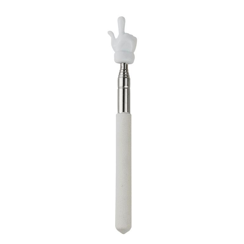 

1pc Retractable Teacher Pointer Stick, Stainless Steel Telescopic with Non-Slip Grip for Classroom Conference Presentation белый