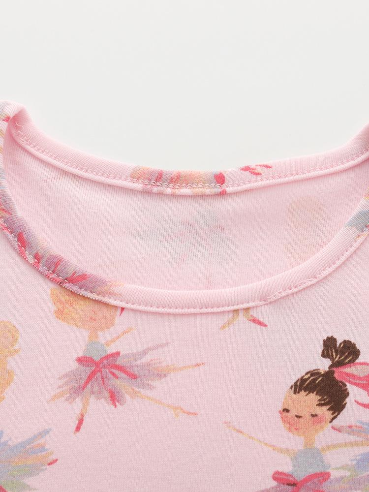 Malwee Mädchen Herbst/Winter Süßes Print Kurzarm Prinzessinnenkleid