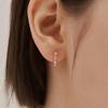 [ELLE Jewelry] 14K GF Cubic Line One-Touch Earrings ELGPEE560
