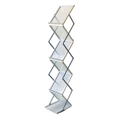 Foldable Magazine Rack Exquisite Foldable Brochure Stand for Exhibitions Office Retail Store