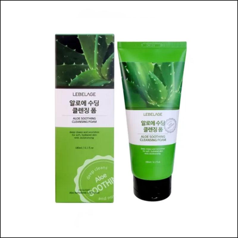Lebelage Aloe Soothing Cleansing Foam 180ml / exp 2026.07