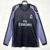 Long Sleeve Retro Football Jersey Men Classic Club National Team Style Sports Training Wear