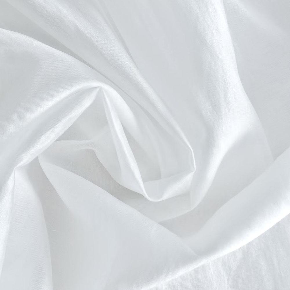 Spring High-End French Style Top Sexy Sheer Solid Color Women's Shirt Blouse Unique Elegant Lightweight