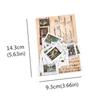 1 Set Vintage Collage Stamp Stickers Pack Hand Account Retro Plants Natural Oil Painting Stars and Moon DIY Decoration Paper