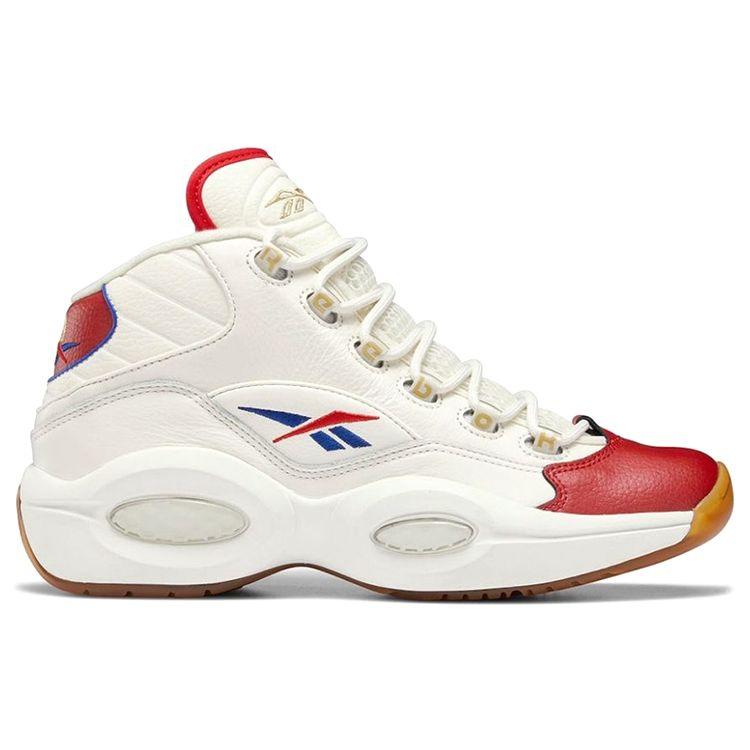 Reebok Question Mid Unisex Chalk Vector Red Vector Blue Sneakers GZ7099
