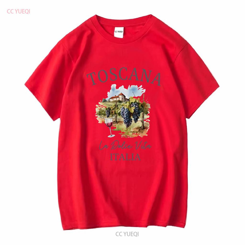 Toscana T Shirt Tuscany Italian Vineyards Souvenir Trip Firenze Siena Florence Vacation long or short sleeves vintage Washed