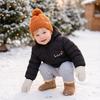 Kids Toddler Long Sleeve Hooded Down Jacket Trendy Comfortable Winter Coat for Boys and Girls