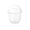 50 pezzi Coppette per budino con coperchi Scatole di plastica Gelato Mousse Dessert Picnic Festa Imballaggio Coppette da dessert con coperchio
