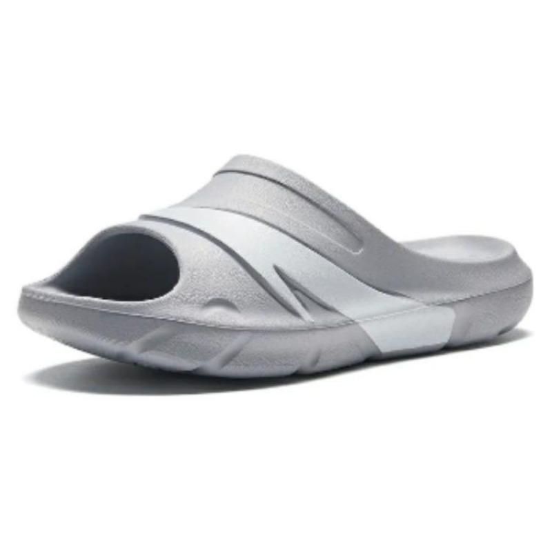 Anta Comfortable Versatile Non-Slip Thick Sole Casual Slide Sandals Men Footwear Gray 112438523-3