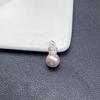Zircon Crown Freshwater Pearl Pendant Necklace with Color-Preserving Earrings and Ear Cuffs - Fashion DIY Handmade Jewelry Accessories