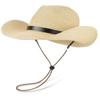 Wide Brim Western Cowboy Hat Breathable Straw Cap Fashion Jazz Hat  Summer Travel