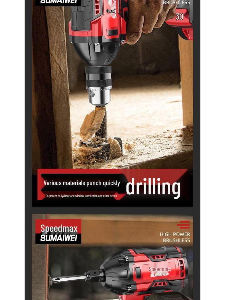 High Torque Brushless Electric Impact Wrench for Ironworkers and Carpenters