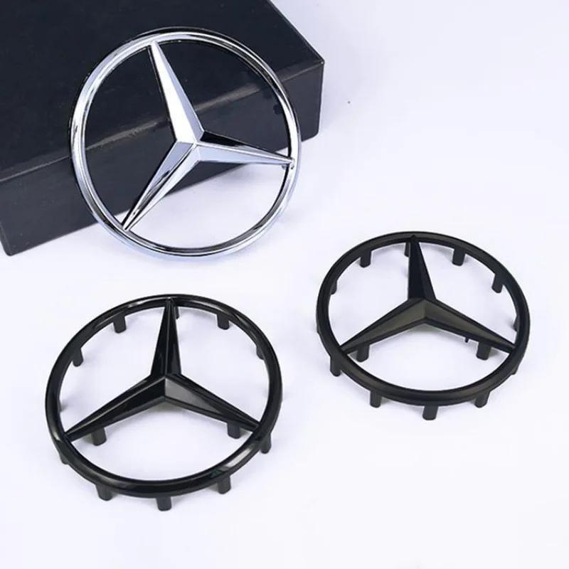 AAUX1 New 52/57mm ABS Car Steering Wheel Emblem Sticker Accessories Mercedes Benz AMG GLC CLA GLK W166 W203 W206 W246 W176 W177 W205