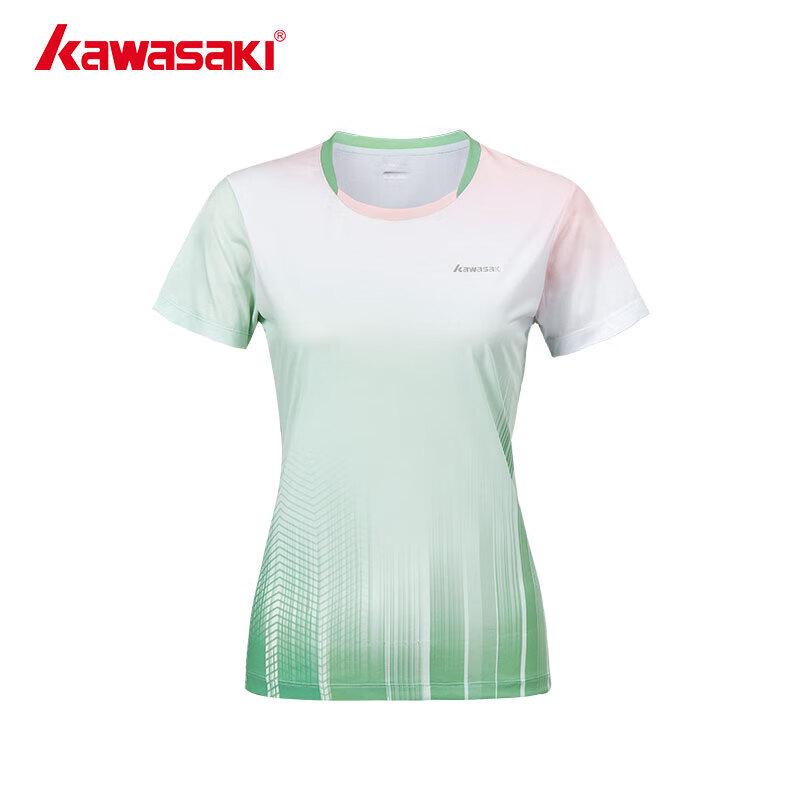 Kawasaki Women s Badminton Round Neck Short Sleeve T-Shirt