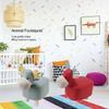 Animal Footstools Prevent Slip Cute Cartoon Giraffe Shape Soft Small Kids Stools for Home