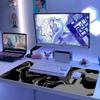 Linien-Flüssig-Mauspad Gaming-Zubehör Topografische Tischmatte Marmor Schwarz Teppich Grau Mauspad Schreibtischmatte