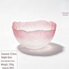 Gold Rim Lead-Free Crystal Salad and Dessert Bowl Set with Hammered Texture
