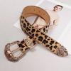 Meila Leopard Print Hollowed Out Fashionable Suede High-end Personality Versatile Millennium Spicy Girl Belt for Women