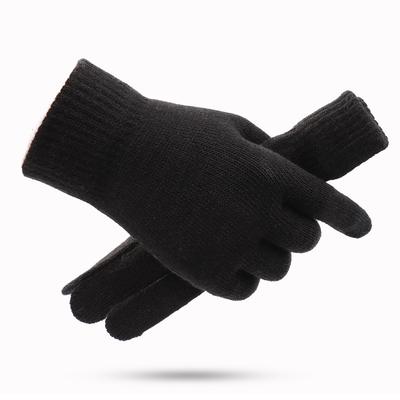 High Quality Cheap Winter Men Warm Riding Anit Slip Knitted Touch Screen Gloves