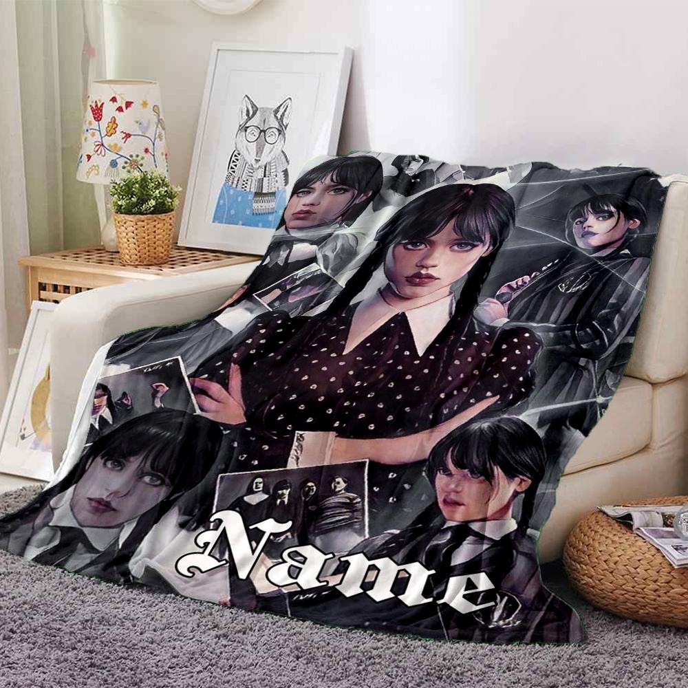Custom Name Musician Purple Frame Party Blanket For Couch Bed Plush Cozy Fuzzy Blanket Super Soft Warm Blankets For Fall And Winter 0916164