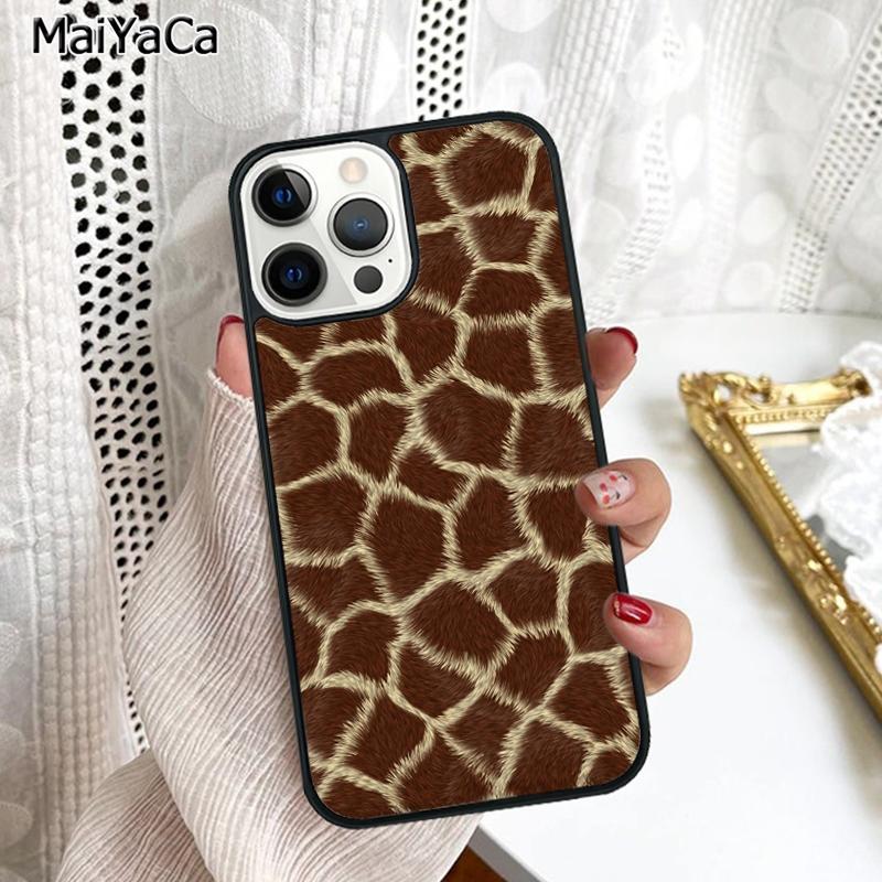 Giraffe Skin Pattern Phone Case Cover For iPhone 17 Air 16 15 6s Plus 11 12 13 14 Pro Max Shell Coque