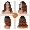 Womens Short Curly Wig 4x1 Small T Part Lace Middle Water Wave Synthetic