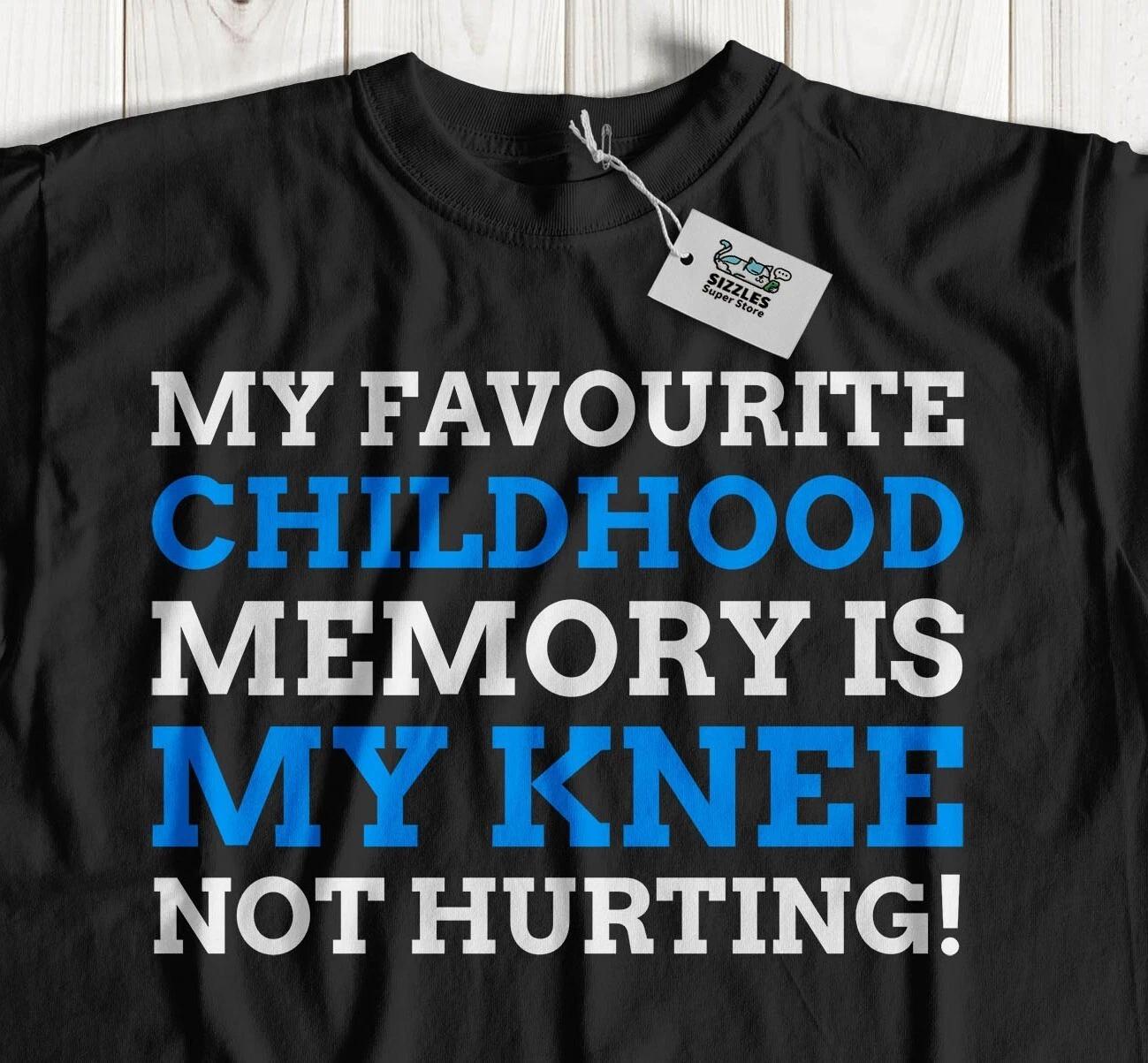 Unisex Funny Knee Surgery T-Shirt False Knee Replacement & Broken Knees Gifts 3XL