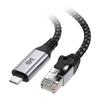 Cable Matters Braided LAN Cable To LAN Thunderbolt Ideal for iPad and Surface Pro Plug-and-Play USB-C - 1.8m, USB-C Ethernet, Type-C Cable, 3/4/5